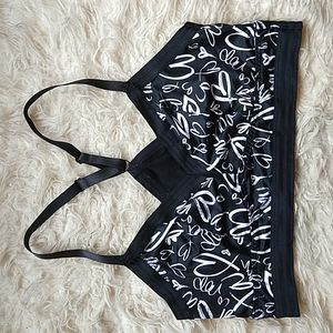 Torrid Curves Black and White Heart Graffiti Plus Size Bralette 1